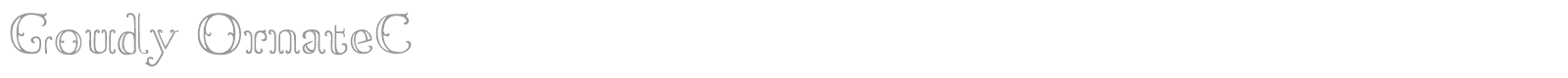 Goudy OrnateC font preview